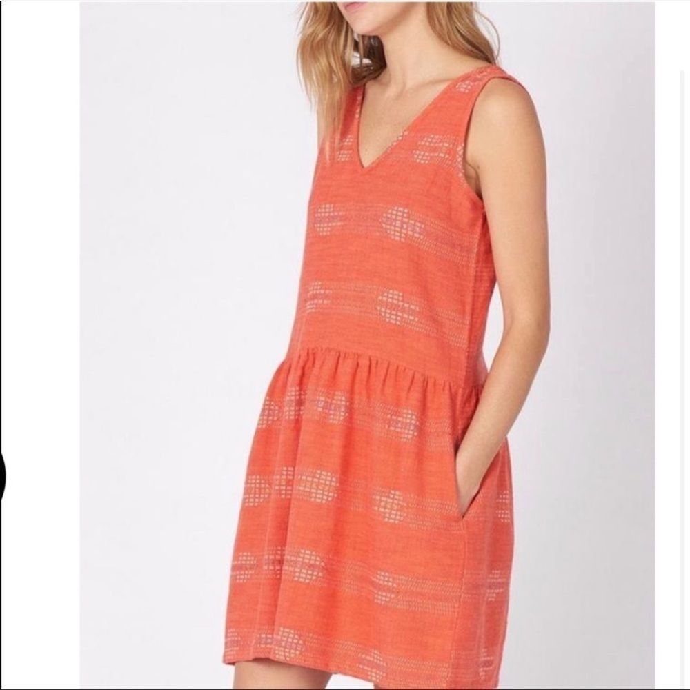 Ace & Jig Fiesta Flare Mini Dress Pink Orange S